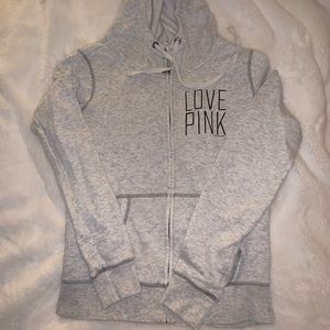Women’s Small PINK zip up Hooded sweatshirt